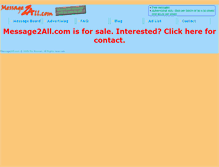 Tablet Screenshot of message2all.com